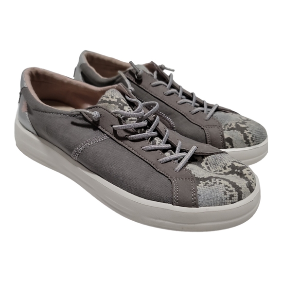 Hey Dude Shoes Hey Dude Karina Silver Python Sneakers Womens Lightweight Poshmark